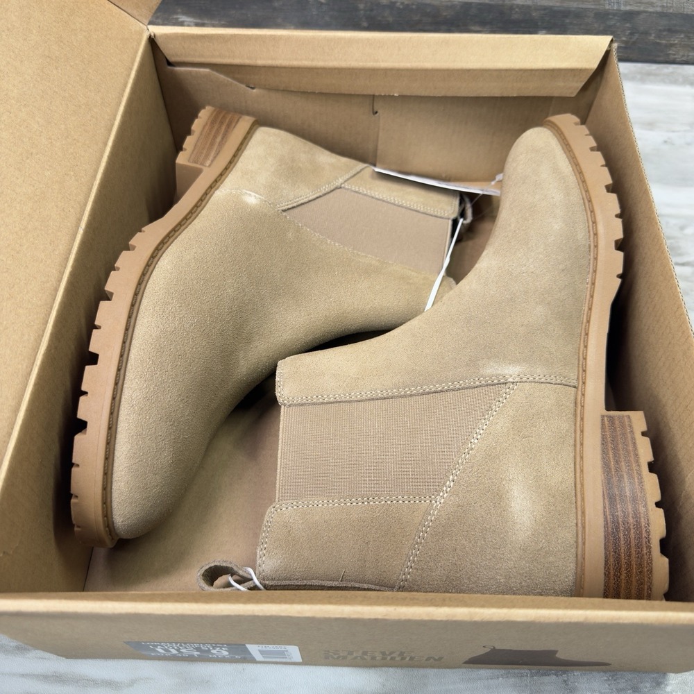 Steve Madden Lorali Women's Tan Suede Chelsea Boot Size 9 NEW - Picture 7 of 8